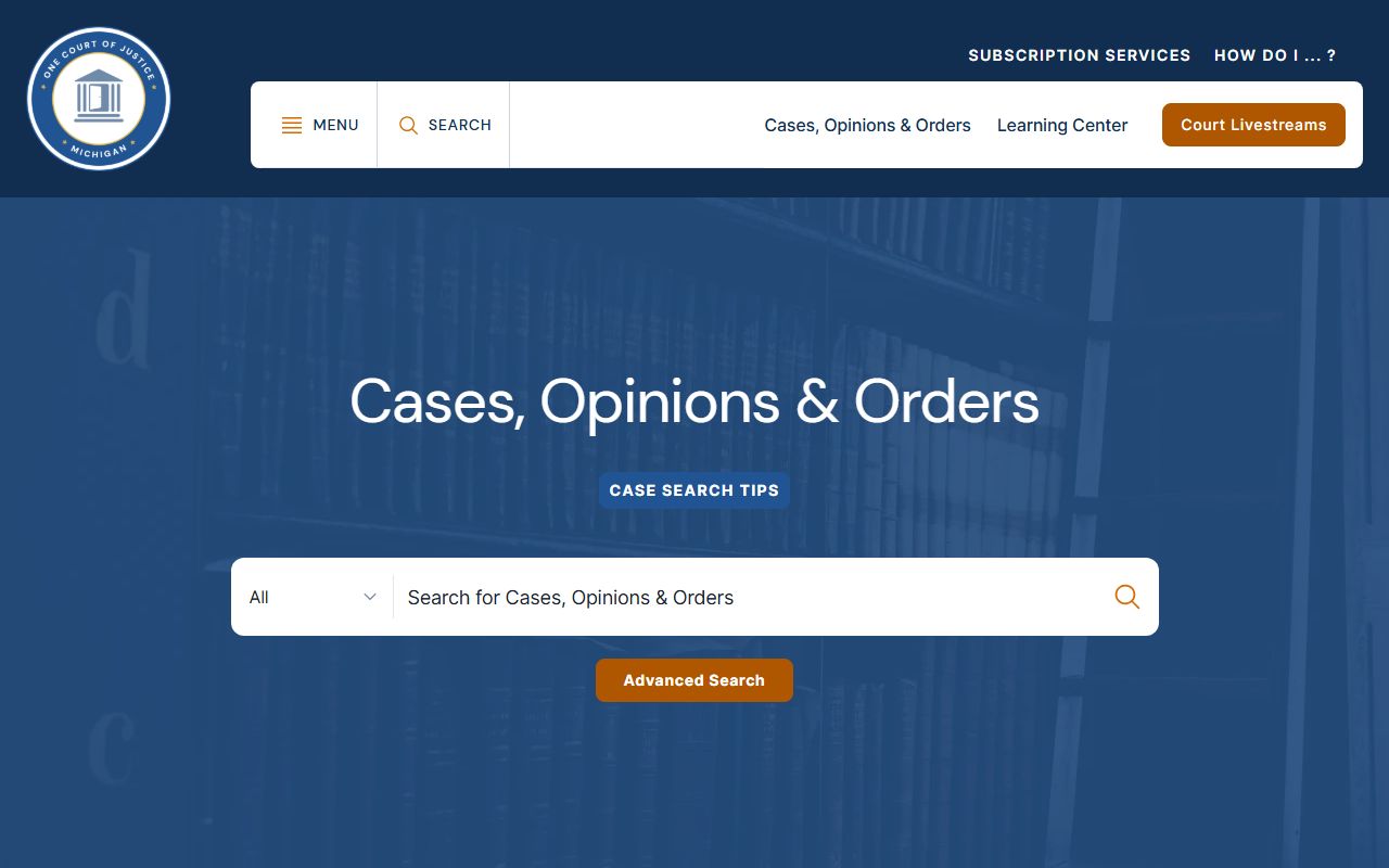 Berrien County court dockets surfaced through the Michigan Courts statewide case search