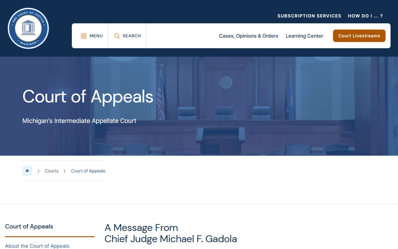 Berrien County court dockets on appeal reach the Michigan Court of Appeals