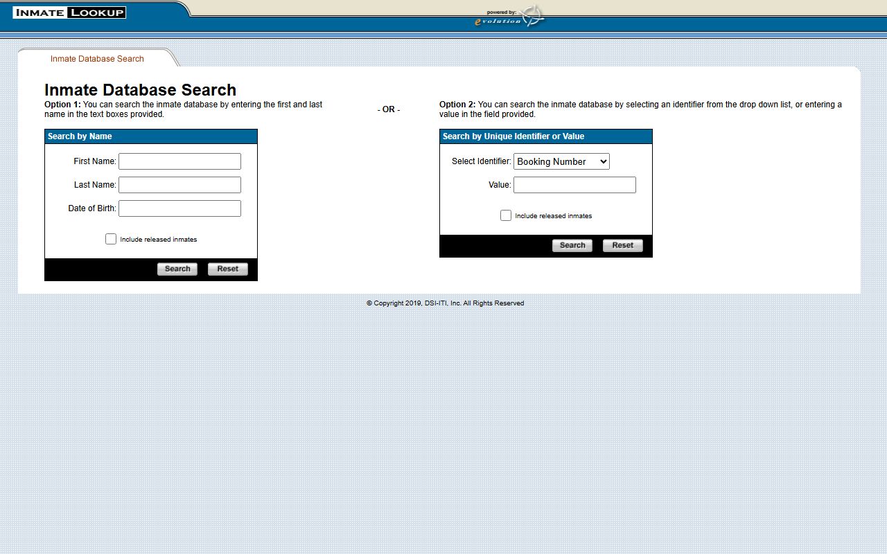 Berrien County direct inmate lookup tool search form